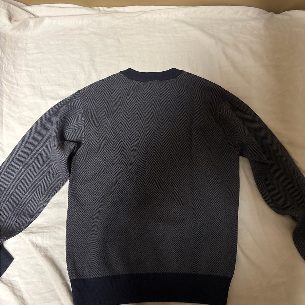 Classic Navy Crewneck Sweater - Picture 5 of 5